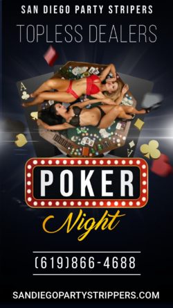 Topless Poker Dealer / Dealers San Diego 619-866-4688